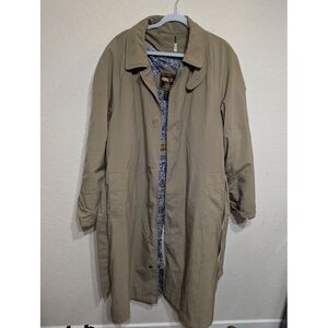 Apparel Technologies Goretex Trench Coat Mens Large Insulated Full Length Jacket